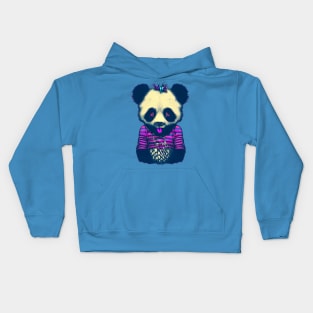 Weird Punk Panda Bear Kids Hoodie